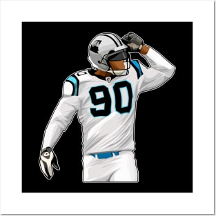 Julius Peppers #90 King Sacks Posters and Art